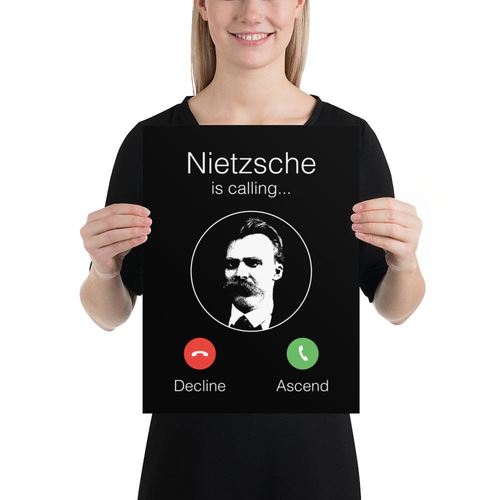 Nietzsche Calling - Decline or ascend - Poster