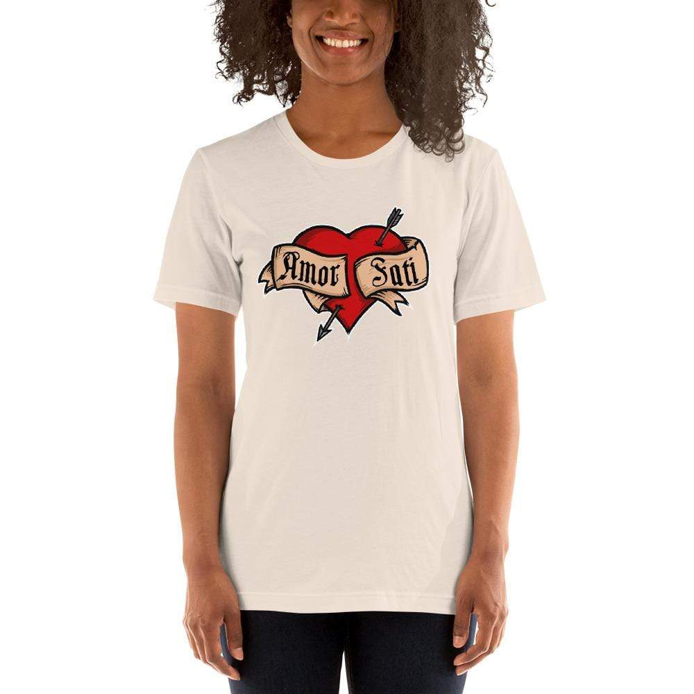 Nietzsche Fatalism Amor Fati Tattoo Heart - Basic T-Shirt
