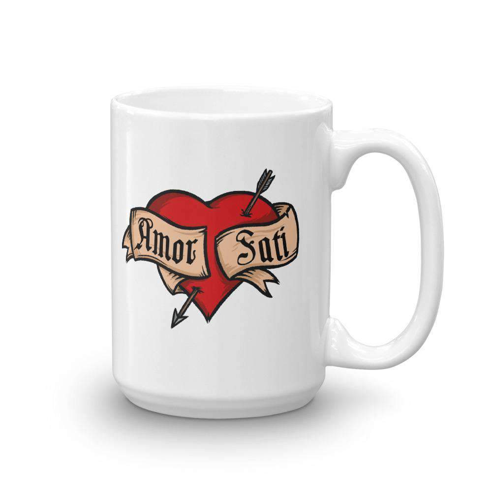 Nietzsche Fatalismo Amor Fati Tatuaje Corazón - Taza
