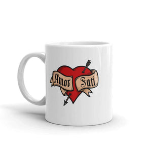 Nietzsche Fatalisme Amor Fati Tatouage Coeur - Mug