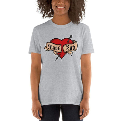 Nietzsche Fatalism Amor Fati Tattoo Heart - Premium T-Shirt