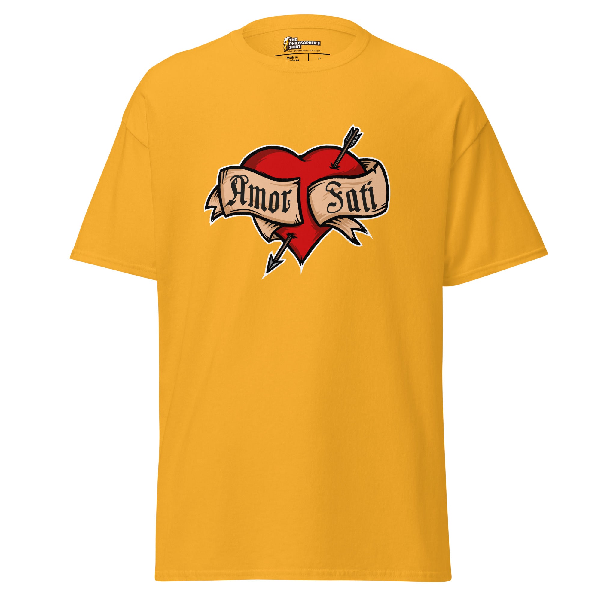 Nietzsche Fatalism Amor Fati Tattoo Heart - Unisex Classic T-Shirt-Unisex Classic T-Shirt-The Philosopher's Shirt