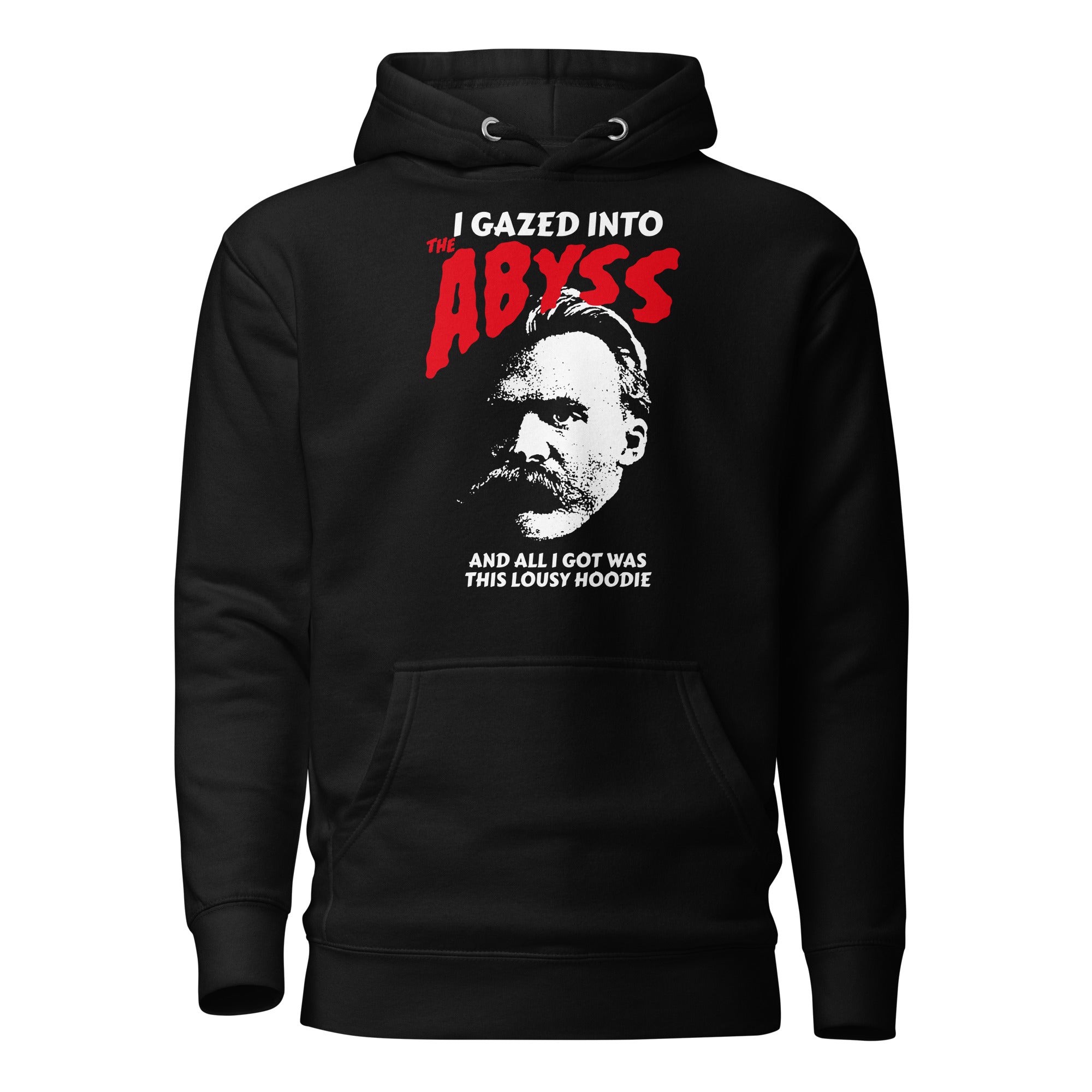 Nietzsche - I Gazed Into The Abyss - Premium Hoodie-Premium Hoodie-The Philosopher's Shirt