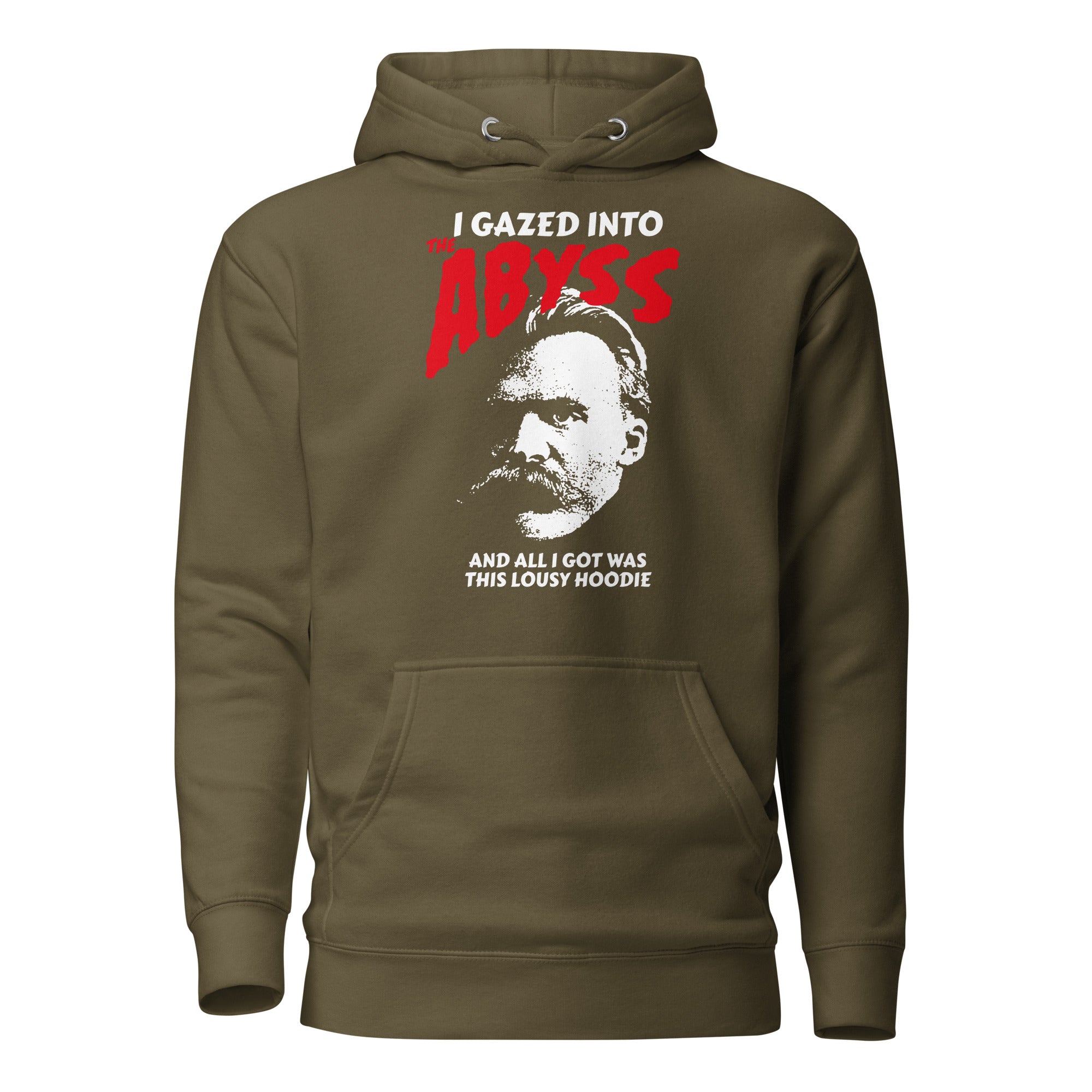 Nietzsche - I Gazed Into The Abyss - Premium Hoodie-Premium Hoodie-The Philosopher's Shirt