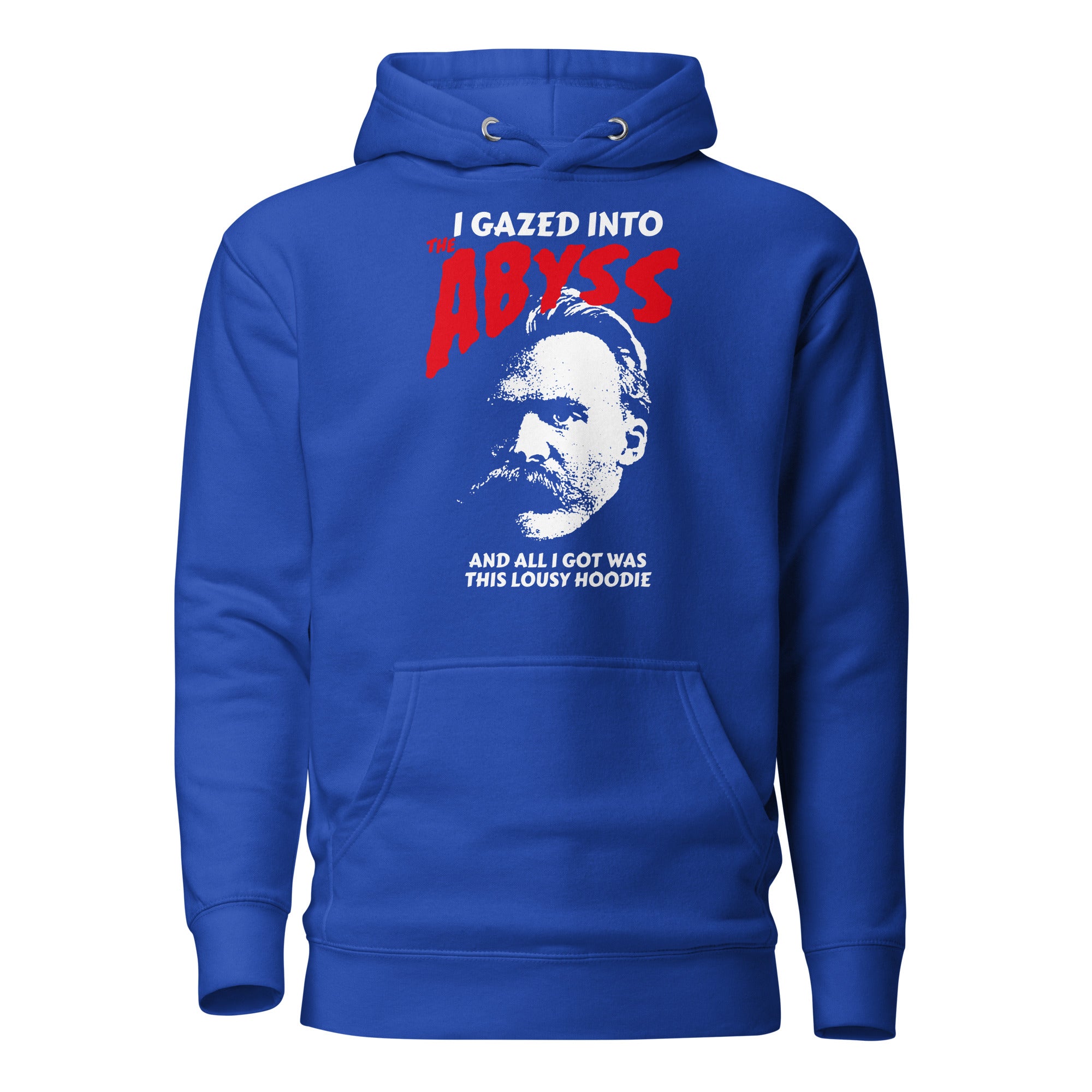 Nietzsche - I Gazed Into The Abyss - Premium Hoodie-Premium Hoodie-The Philosopher's Shirt