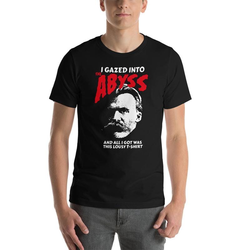 Nietzsche - I Gazed Into The Abyss - Premium T-Shirt - Black / XS - Discounted (US)