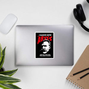 Nietzsche - J'ai regardé l'abîme - Sticker