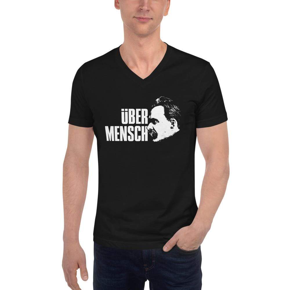 Nietzsche Ubermensch / Superman - Unisex V-Neck T-Shirt