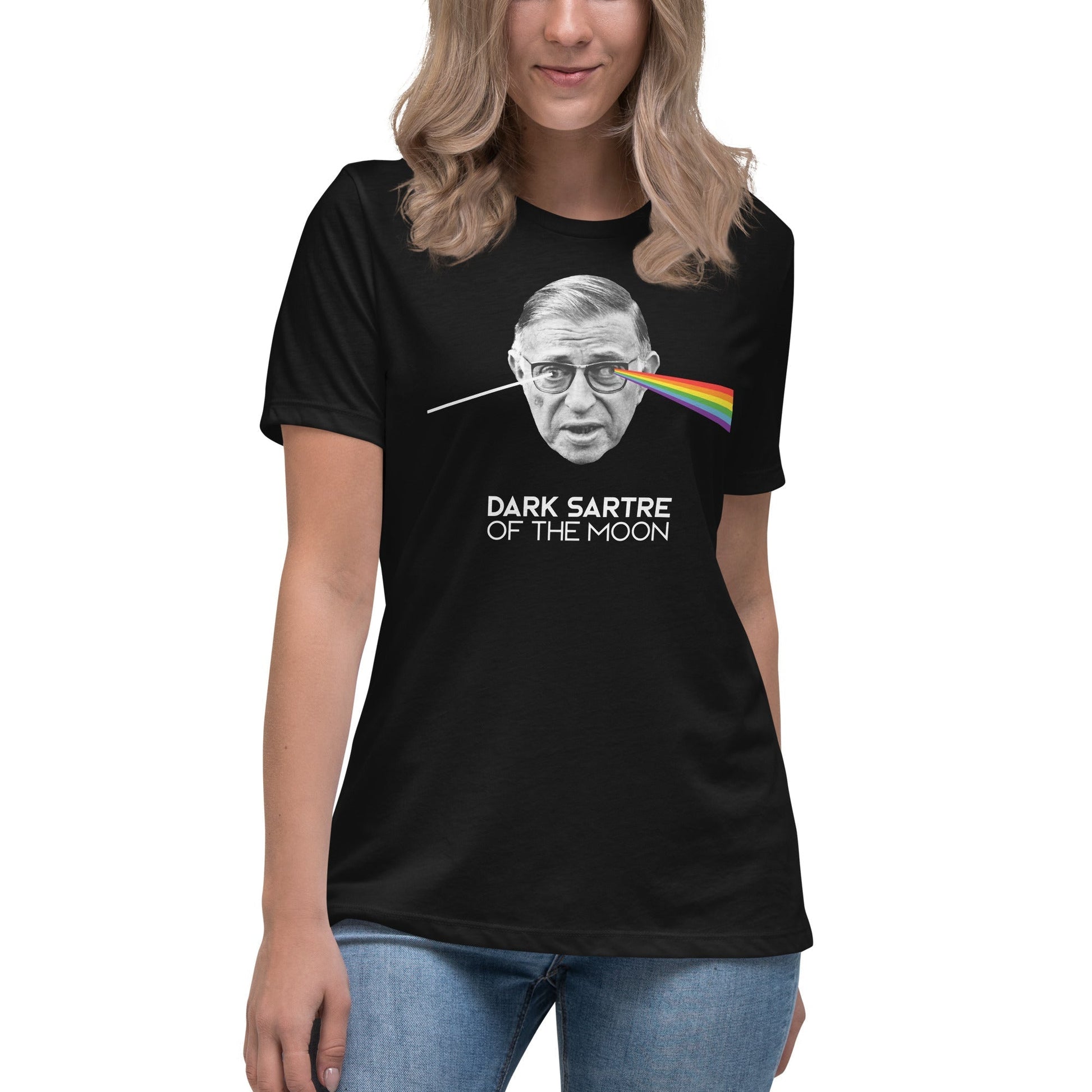 Peak Absurdism - The Dark Sartre Of The Moon - Women's T-Shirt