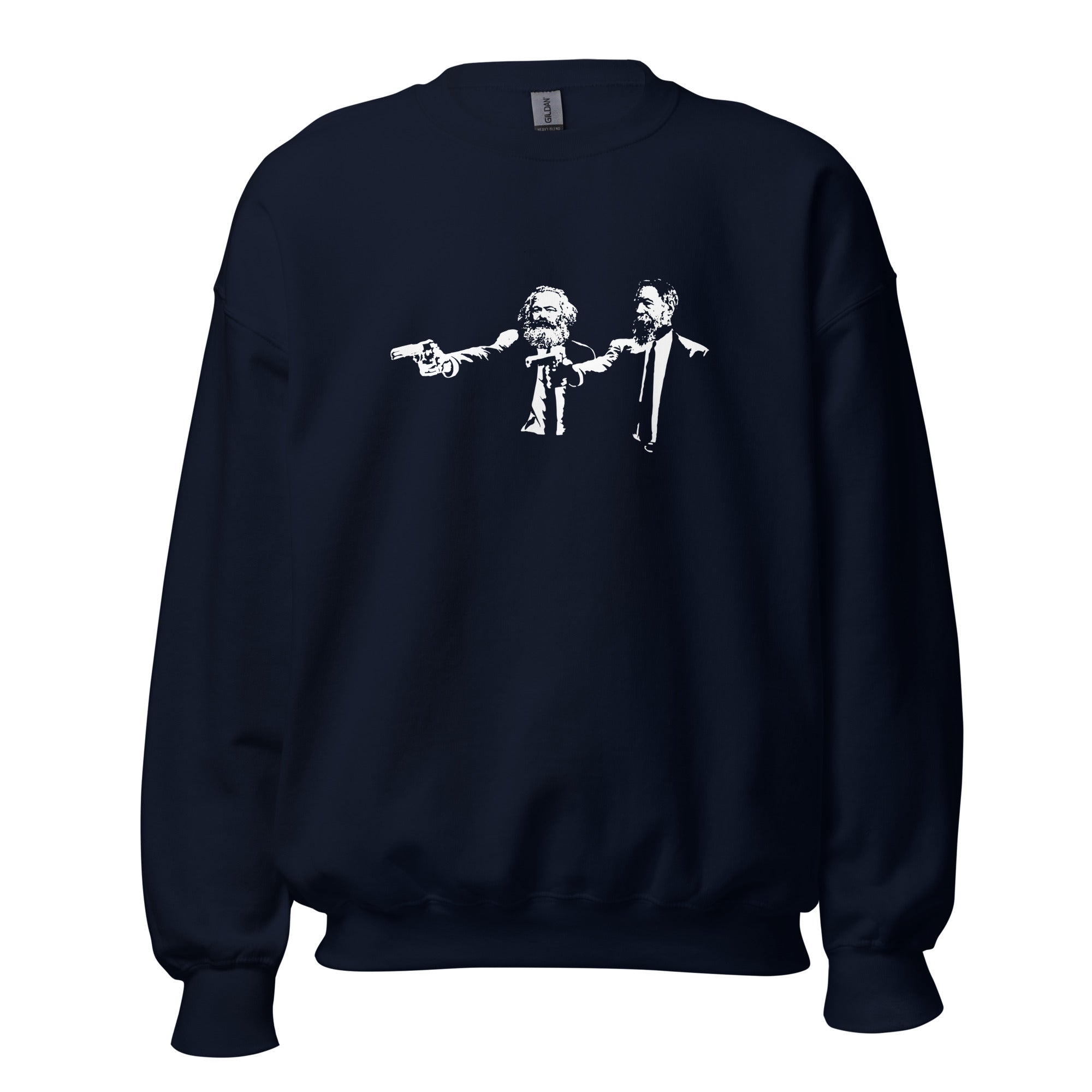 Philo Fiction - Marx & Engels - Sweatshirt-Sweatshirt-The Philosopher's Shirt