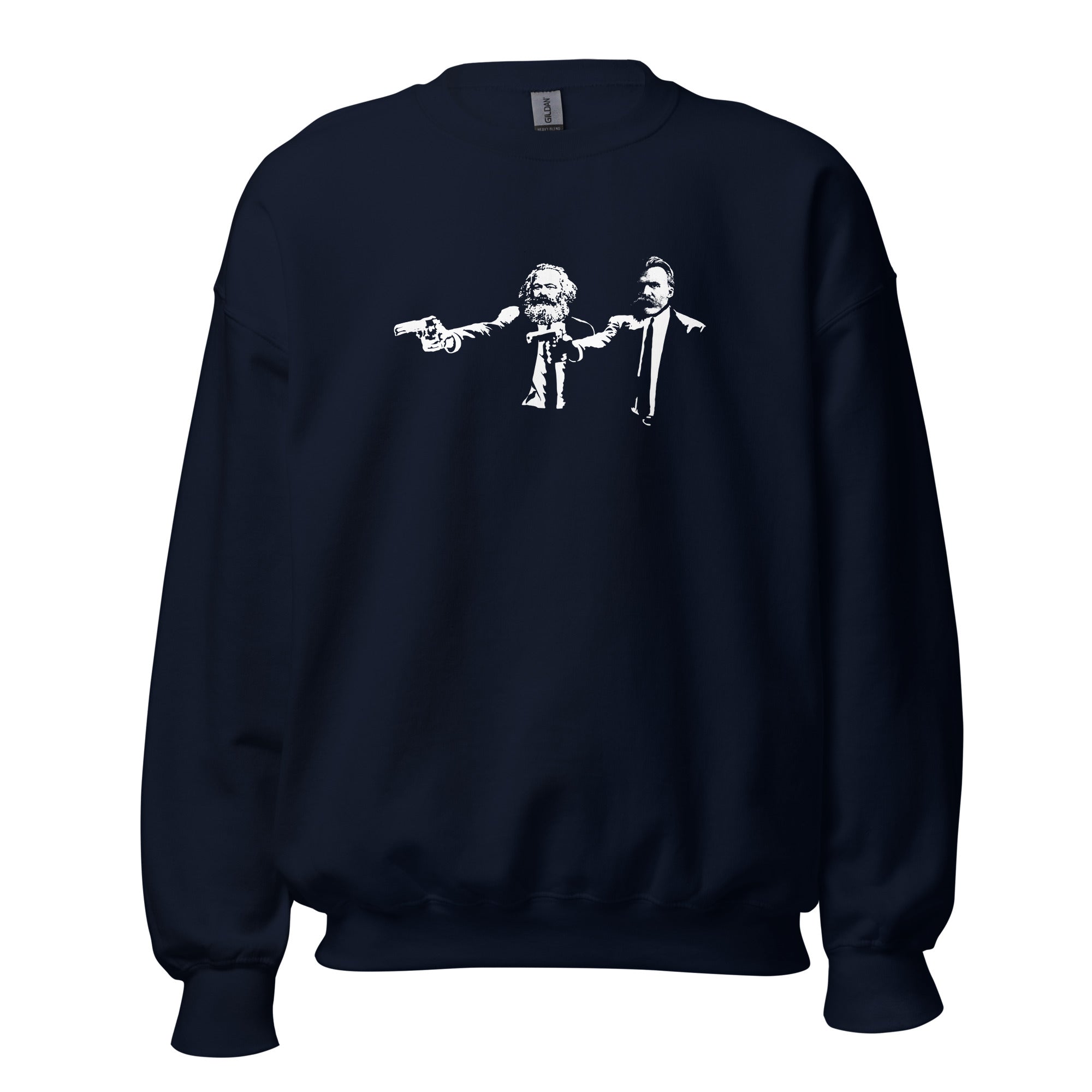 Philo Fiction - Marx & Nietzsche - Sweatshirt-Sweatshirt-The Philosopher's Shirt
