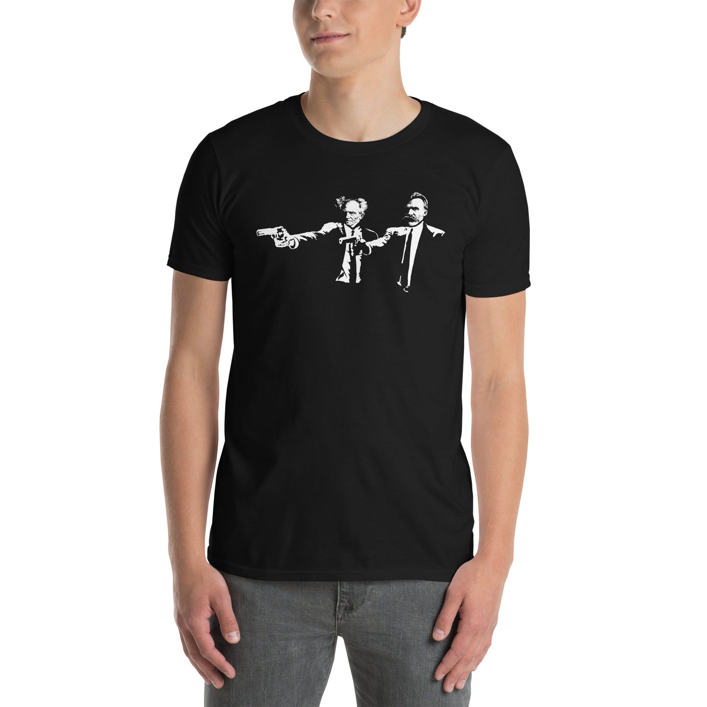 Philo Fiction - Schopenhauer & Nietzsche - Premium T-Shirt