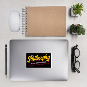 Philosophy: All your answers questioned - Sticker