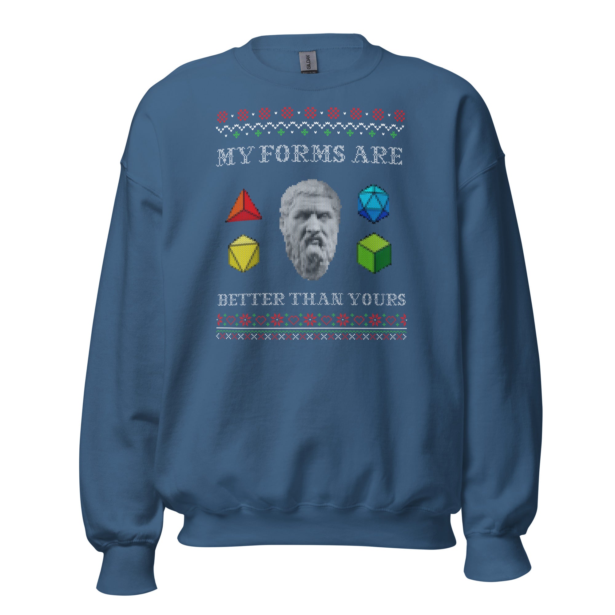 Plato - My forms are better than yours - Sweatshirt-Sweatshirt-The Philosopher's Shirt