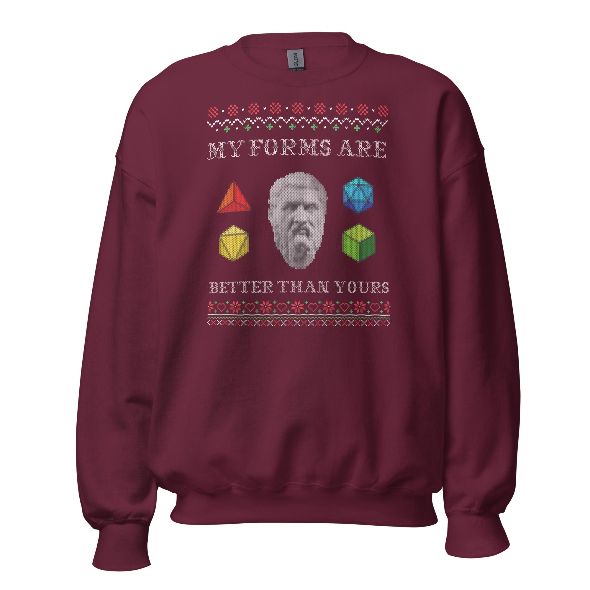 Plato - My forms are better than yours - Sweatshirt-Sweatshirt-The Philosopher's Shirt