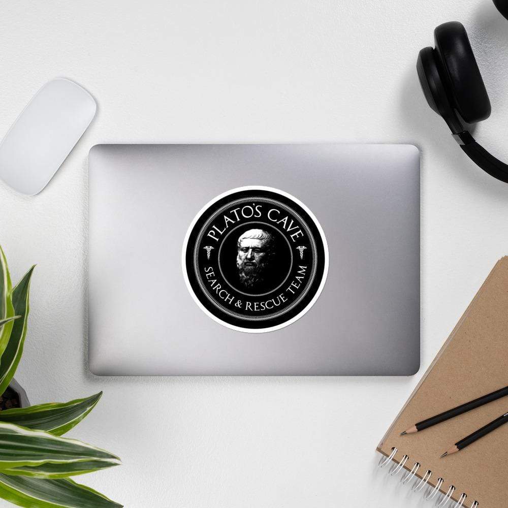 Plato's Cave Search and Rescue Team - Sticker-Sticker-The Philosopher's Shirt