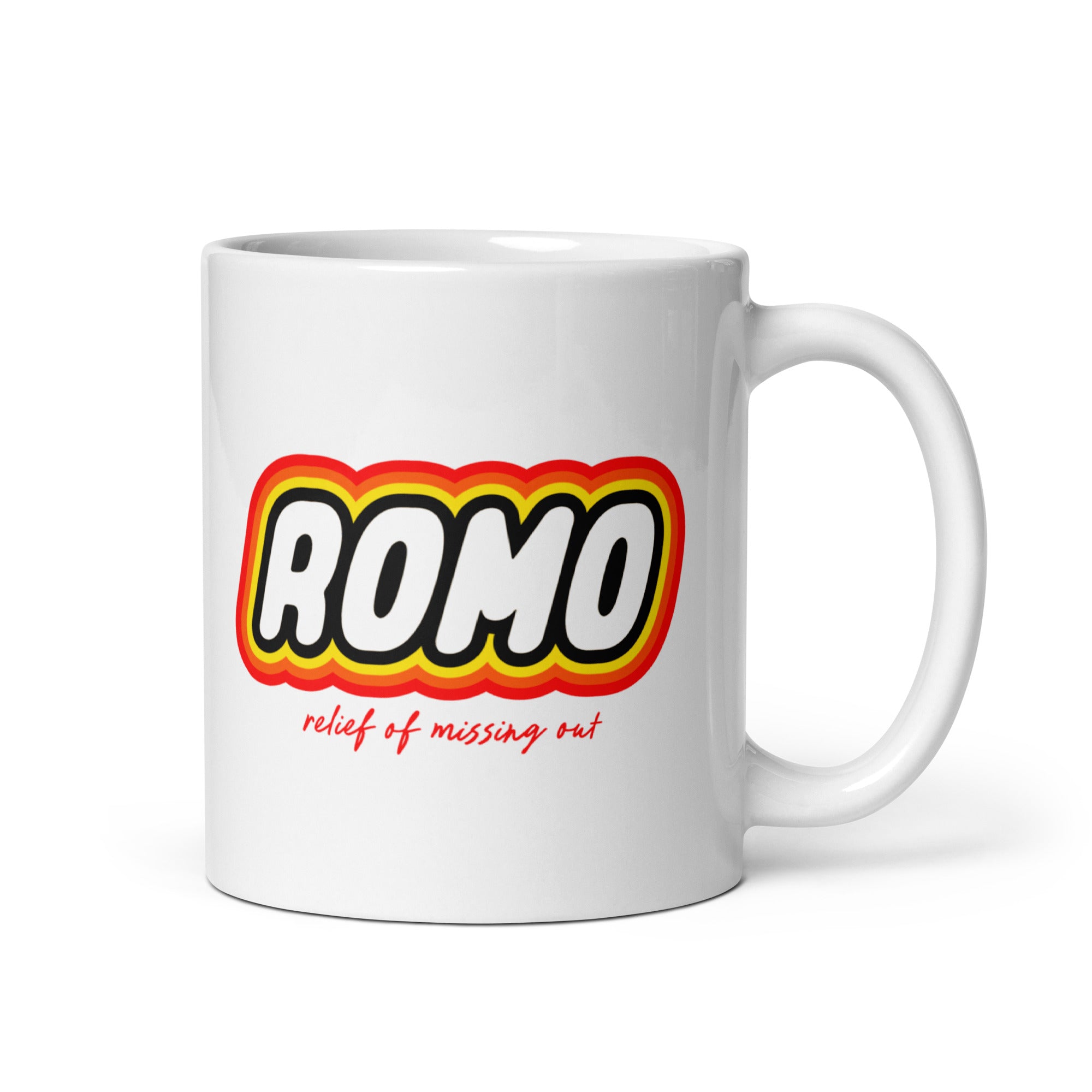 ROMO: Relief of missing out - Mug - 325ml | 11oz - The Philosopher's Shirt
