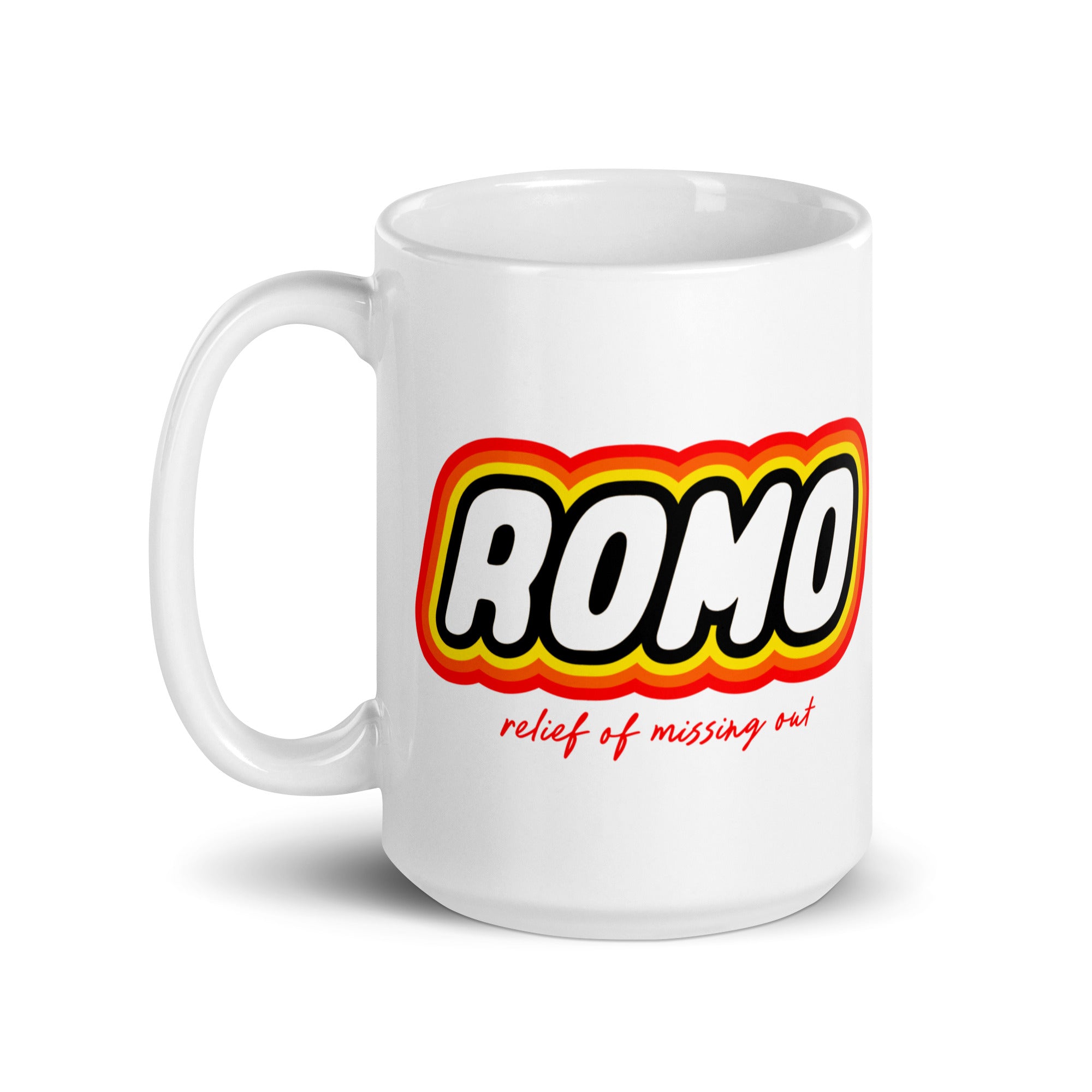 ROMO: Relief of missing out - Mug - - The Philosopher's Shirt