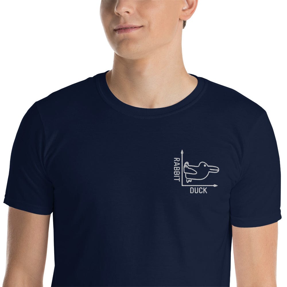 Rabbit-Duck - Embroidered - Premium T-Shirt