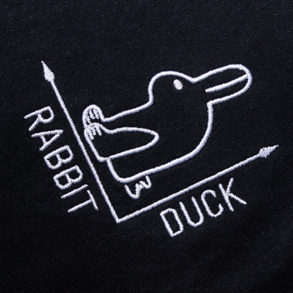 Kaninchen-Ente - Bestickt - Sweatshirt