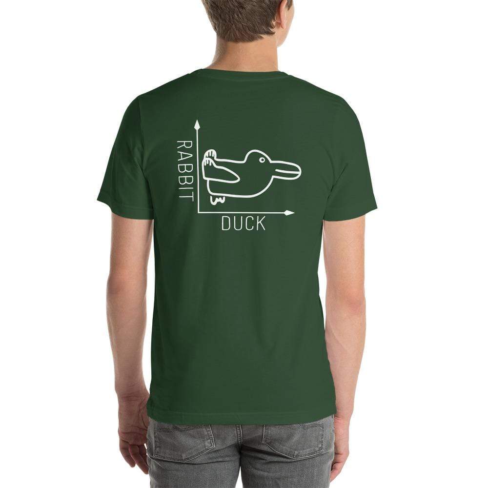 Rabbit-Duck - Front and Back print - Basic T-Shirt