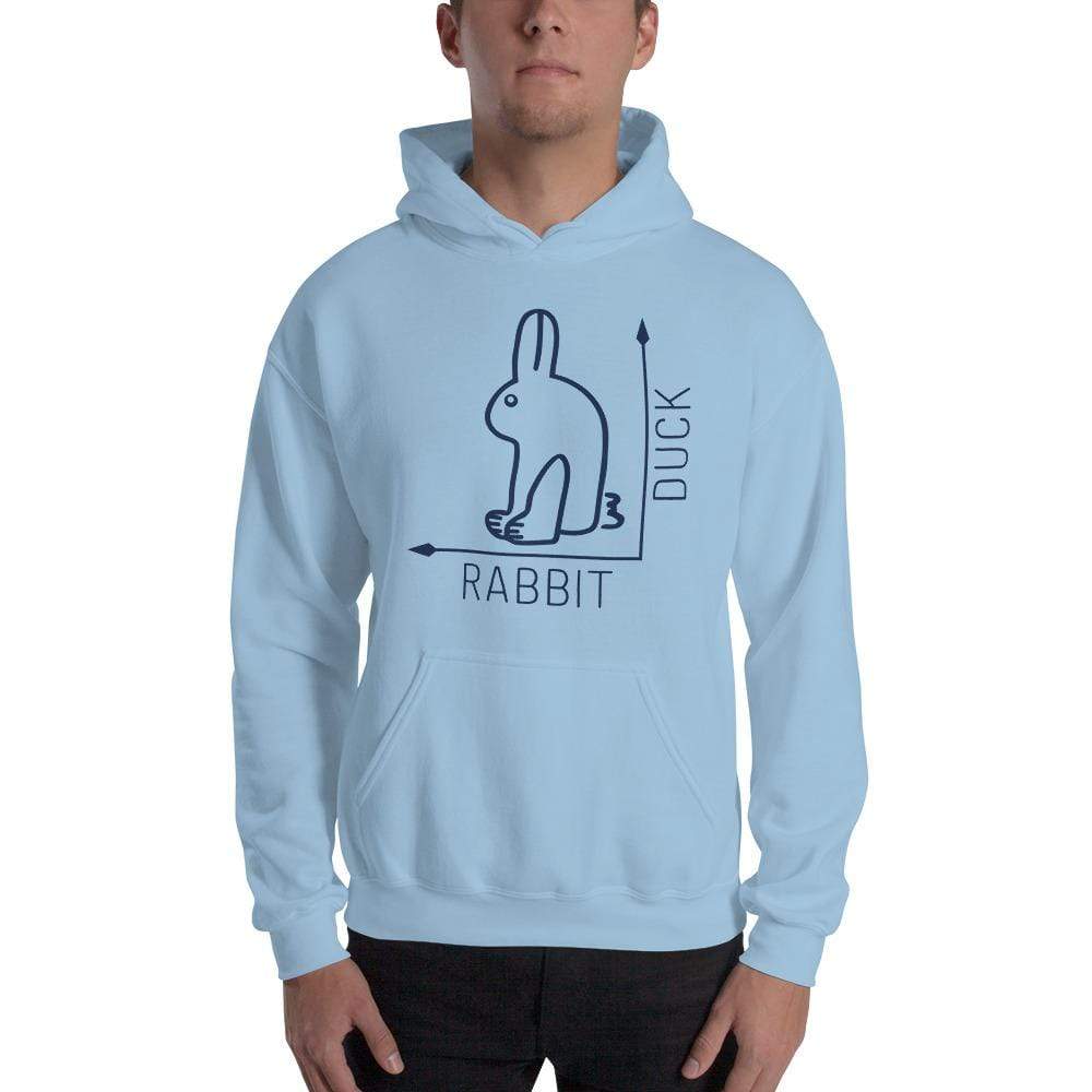 Rabbit-Duck - Front and Back print - Hoodie