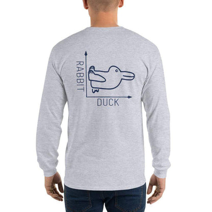 Rabbit-Duck - Front and Back print - Long-Sleeved Shirt