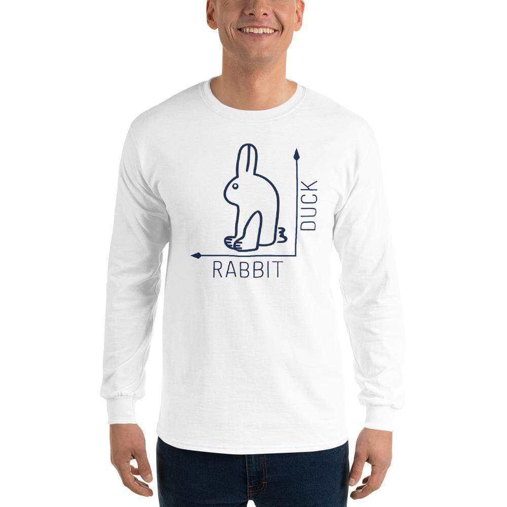 Rabbit-Duck - Front and Back print - Long-Sleeved Shirt
