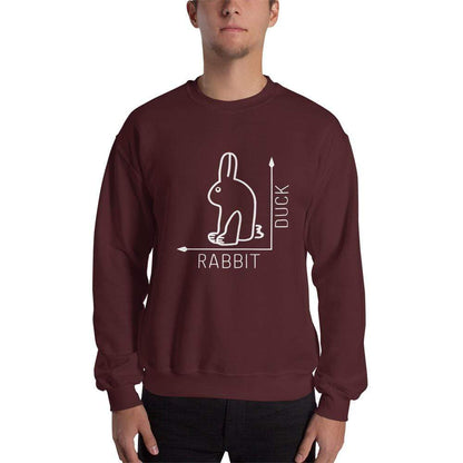 Rabbit-Duck - Front and Back print - Sweatshirt