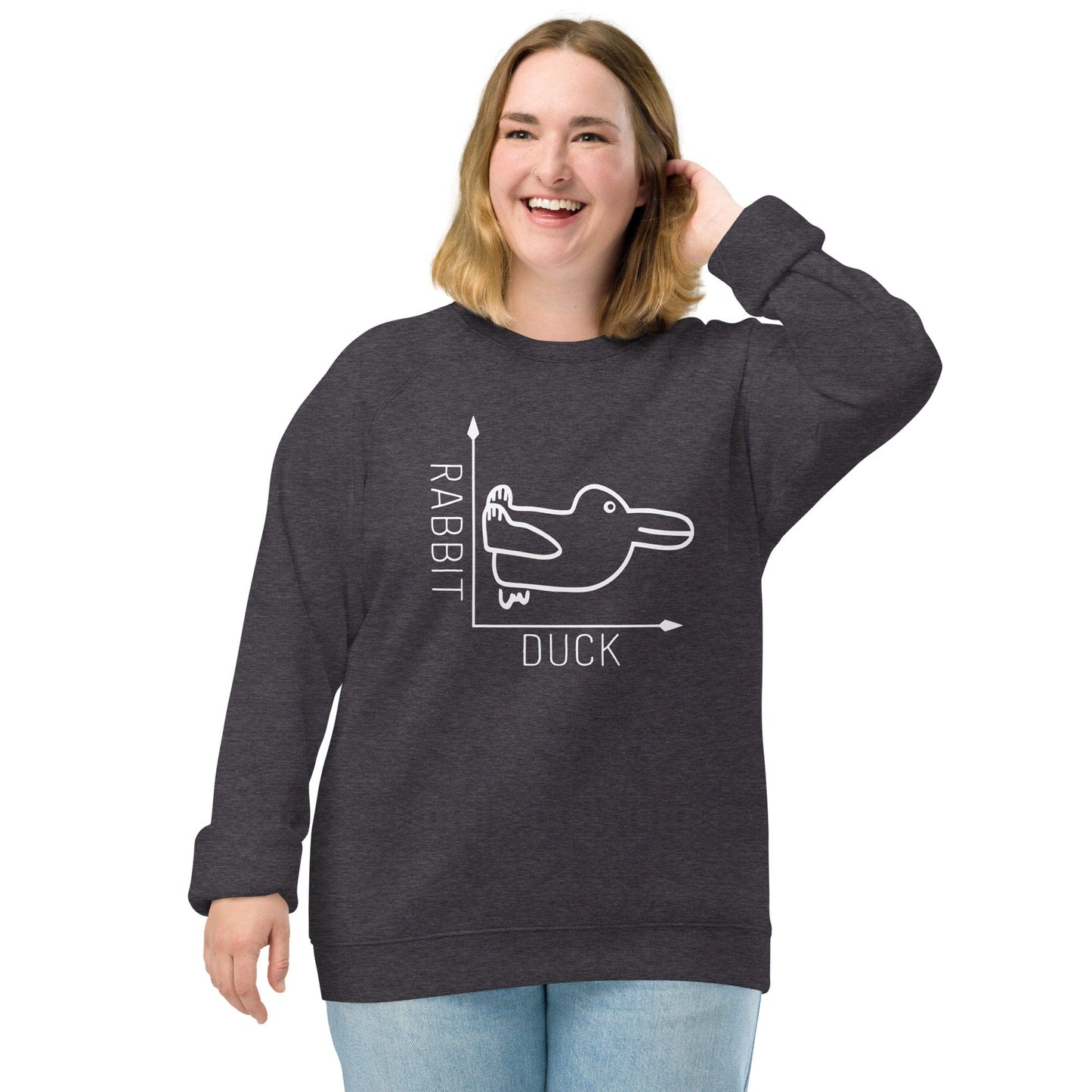 Rabbit-Duck Illusion - Duck Edition - Eco Sweatshirt