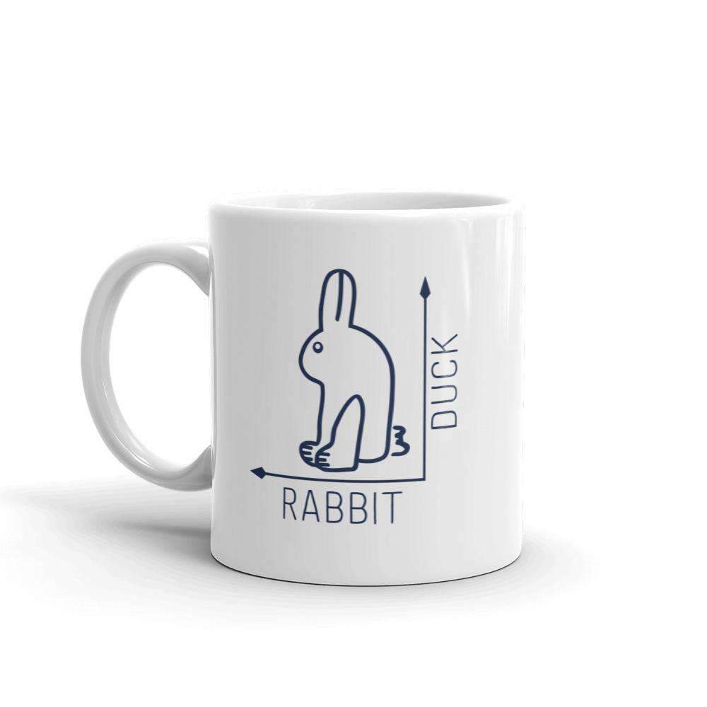Rabbit-Duck Illusion - Duck Edition - Mug-Mug-The Philosopher's Shirt