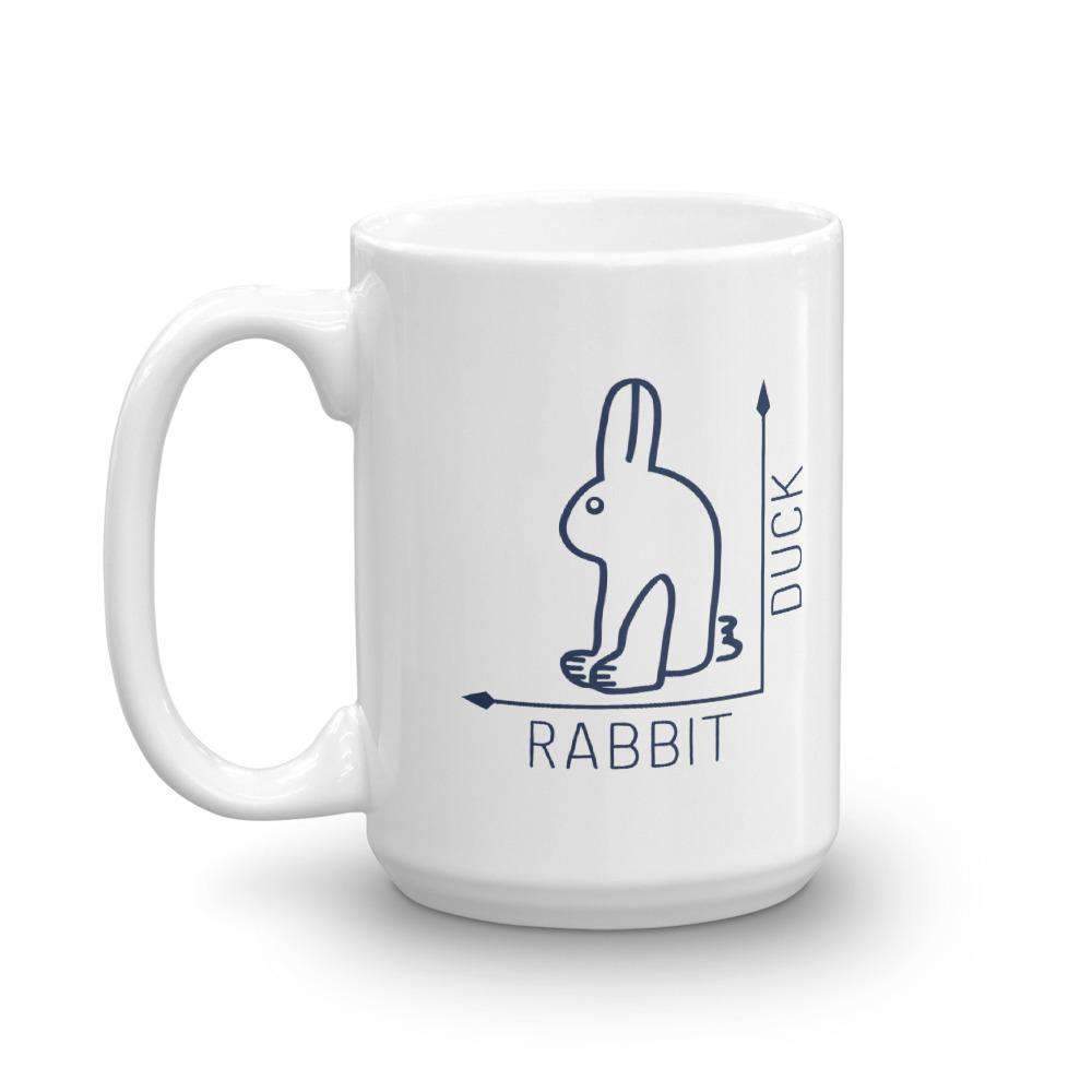 Rabbit-Duck Illusion - Duck Edition - Mug-Mug-The Philosopher's Shirt