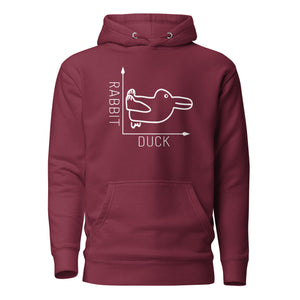 Rabbit-Duck Illusion - Duck Edition - Premium Hoodie