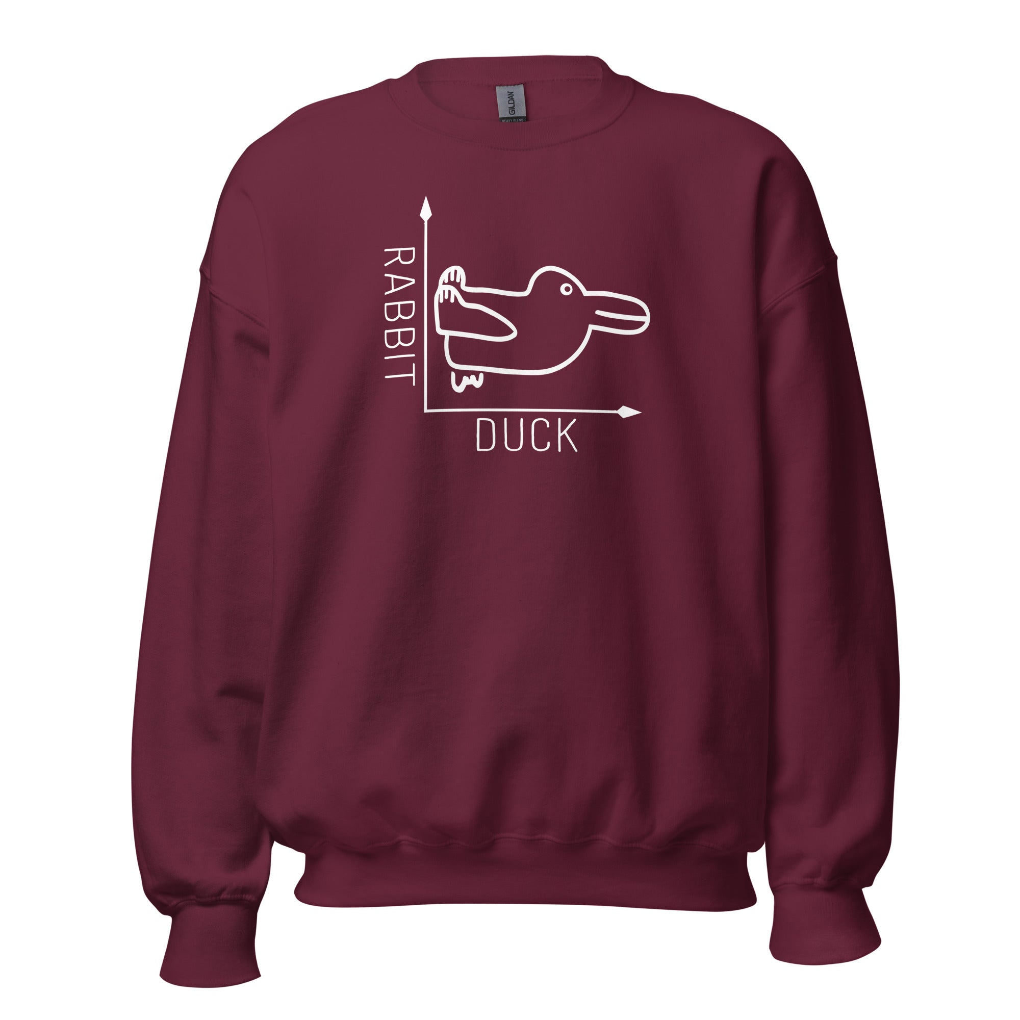 Rabbit-Duck Illusion - Duck Edition - Sweatshirt-Sweatshirt-The Philosopher's Shirt