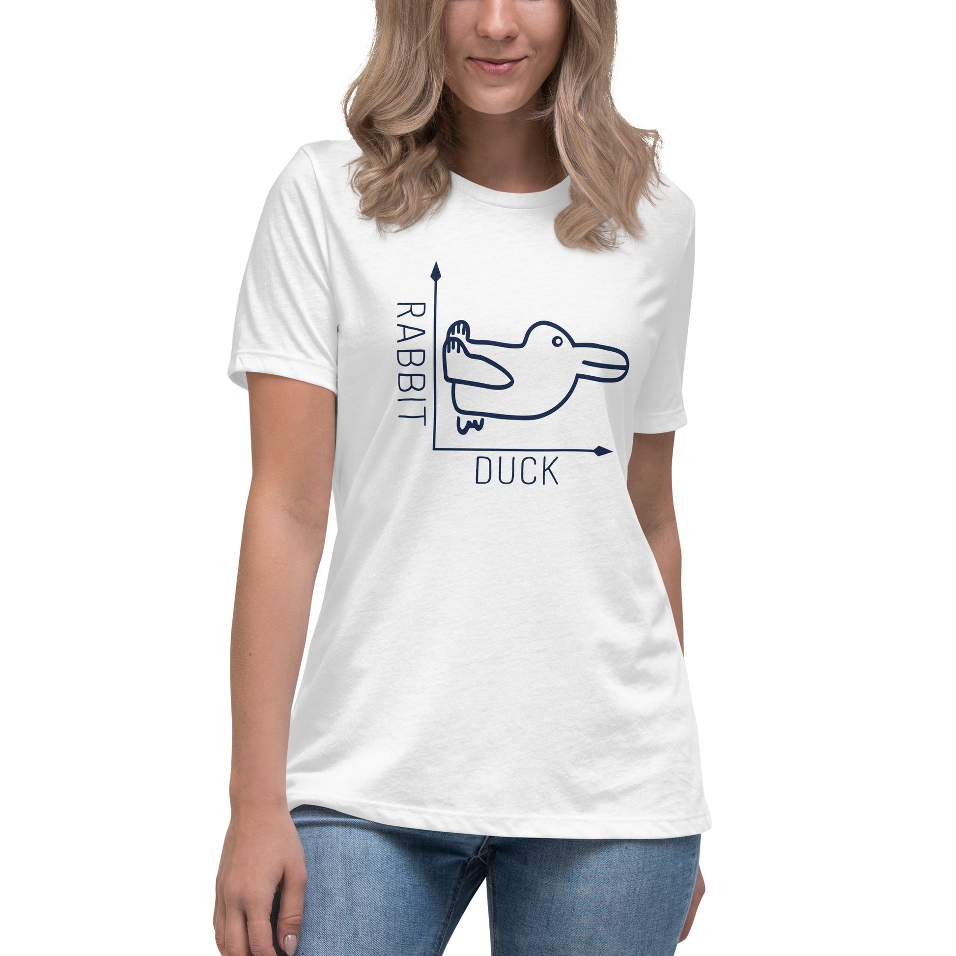 Rabbit-Duck Illusion - Duck Edition - Women's T-Shirt