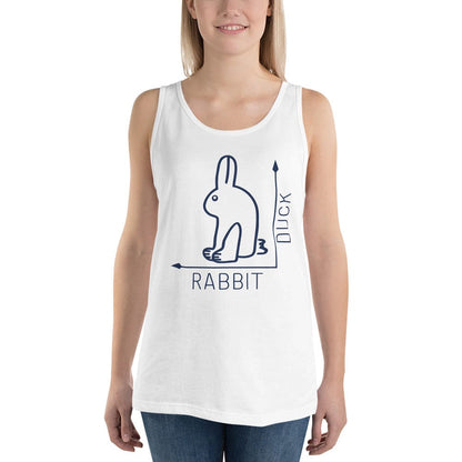 Rabbit-Duck Illusion - Rabbit Edition - Unisex Tank Top