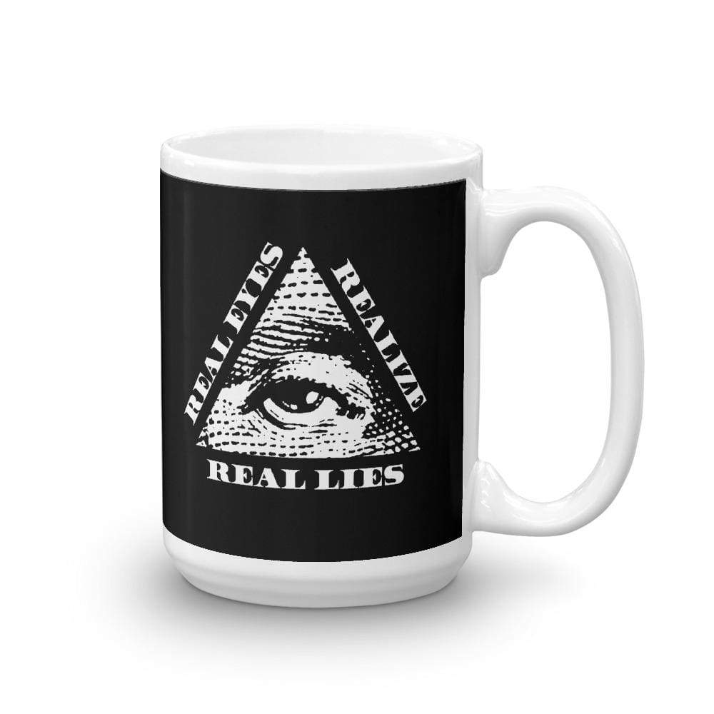 Real Eyes Realize Real Lies - All seeing eye - Mug