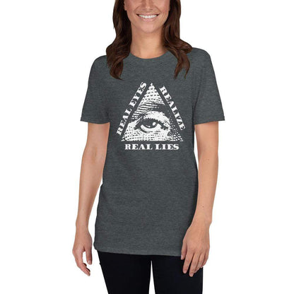 Real Eyes Realize Real Lies - All seeing eye - Premium T-Shirt