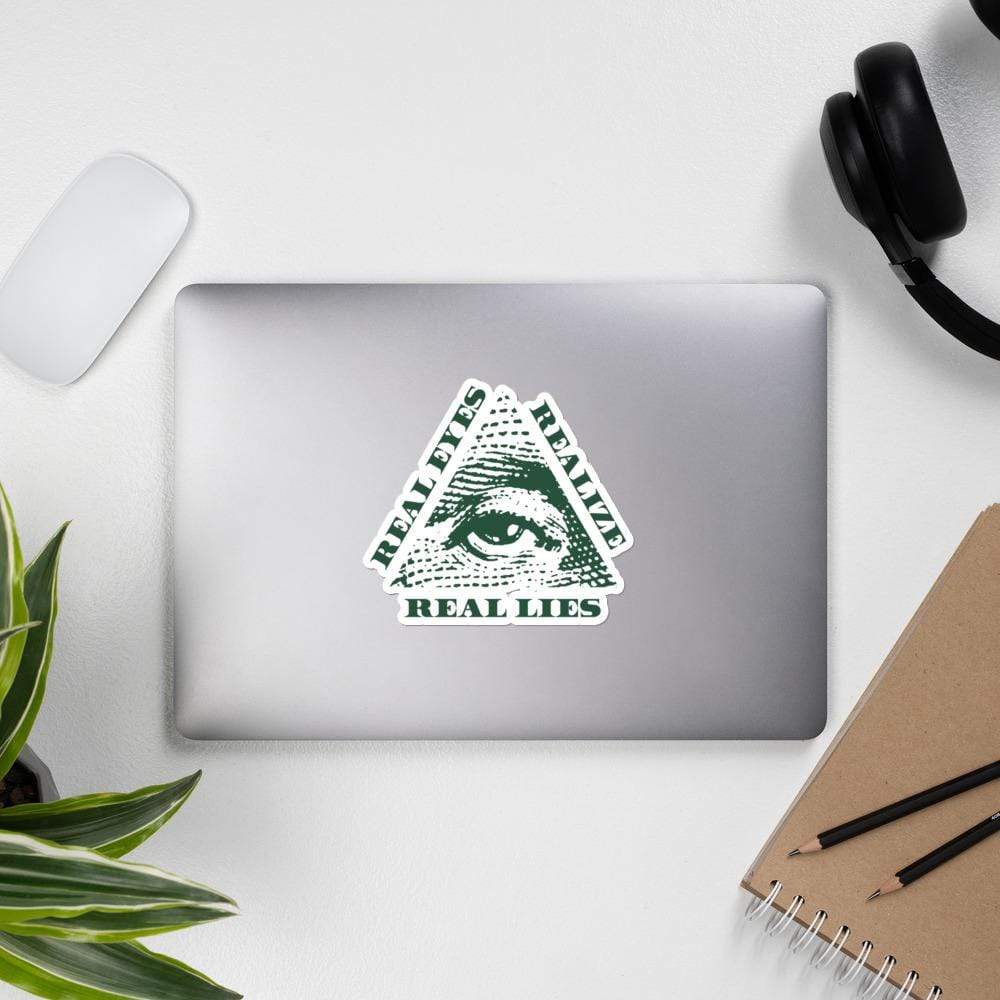 Real Eyes Realize Real Lies - All seeing eye - Sticker