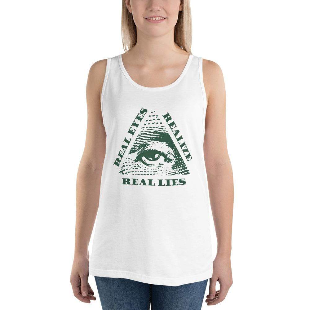 Real Eyes Realize Real Lies - All seeing eye - Unisex Tank Top
