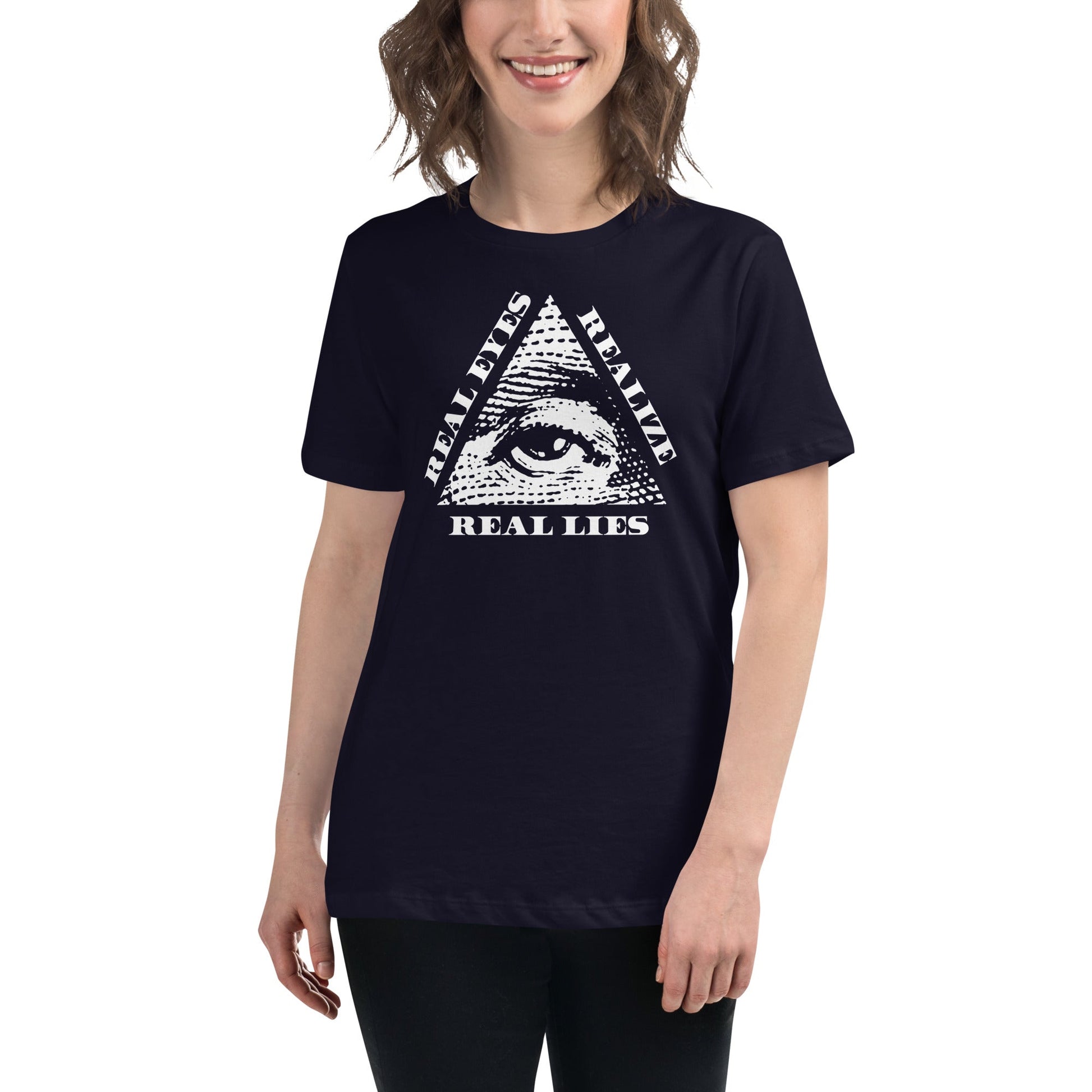 Real Eyes Realize Real Lies - All seeing eye - Women's T-Shirt
