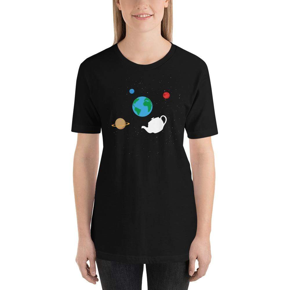 Russell's Teapot Floating in Space - Basic T-Shirt