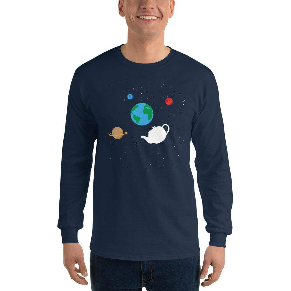 Russell's Teapot Floating in Space - Long-Sleeved Shirt