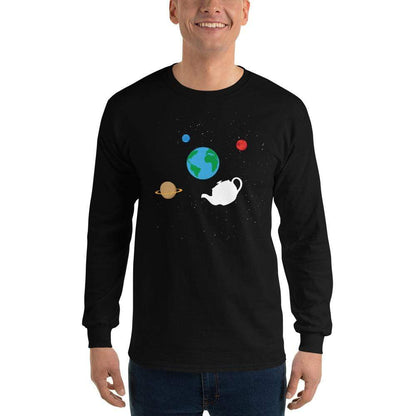 Russell's Teapot Floating in Space - Long-Sleeved Shirt
