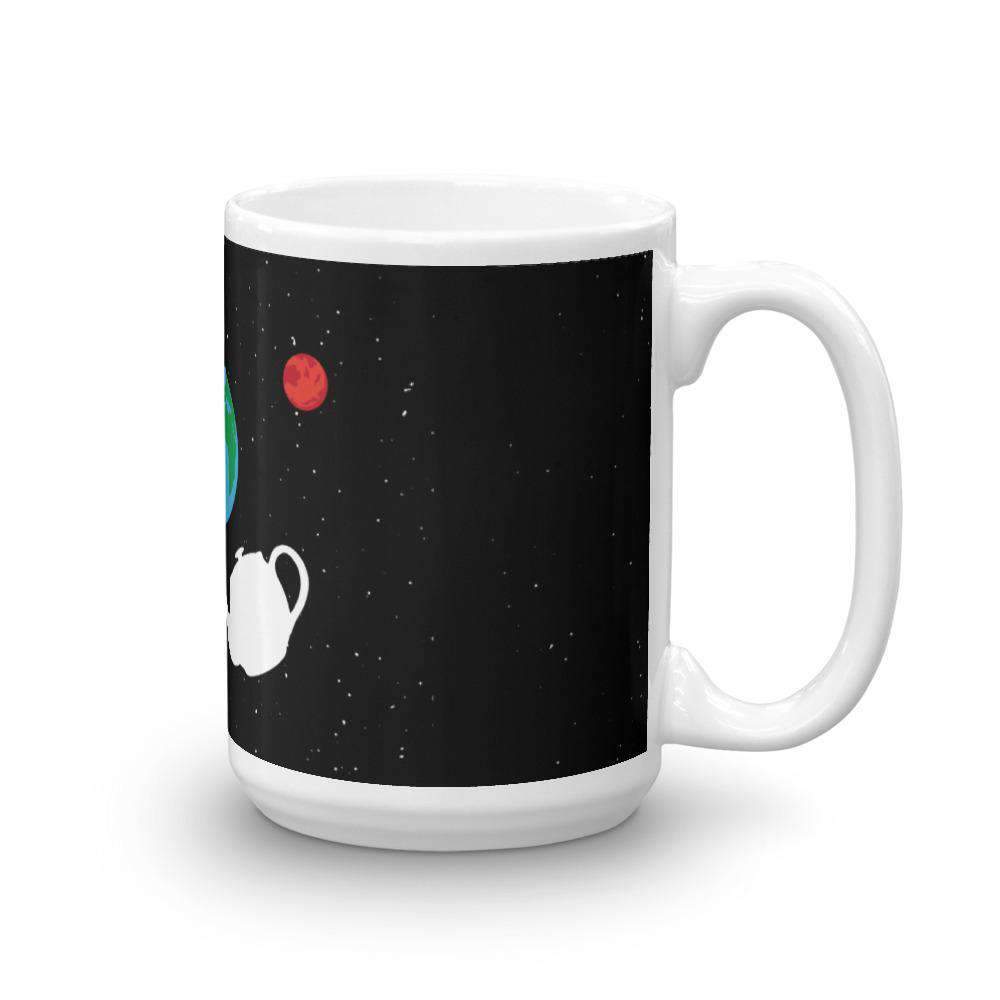 Théière de Russell flottant dans l'espace - Mug