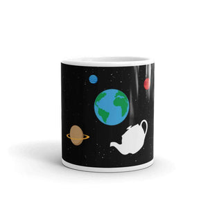 Théière de Russell flottant dans l'espace - Mug