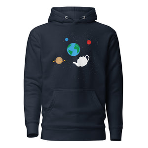 Russell's Teapot Floating in Space - Premium Hoodie