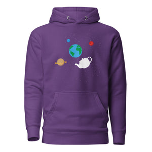 La théière de Russell flottant dans l'espace - Premium Hoodie