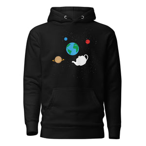 Russell's Teapot Floating in Space - Premium Hoodie