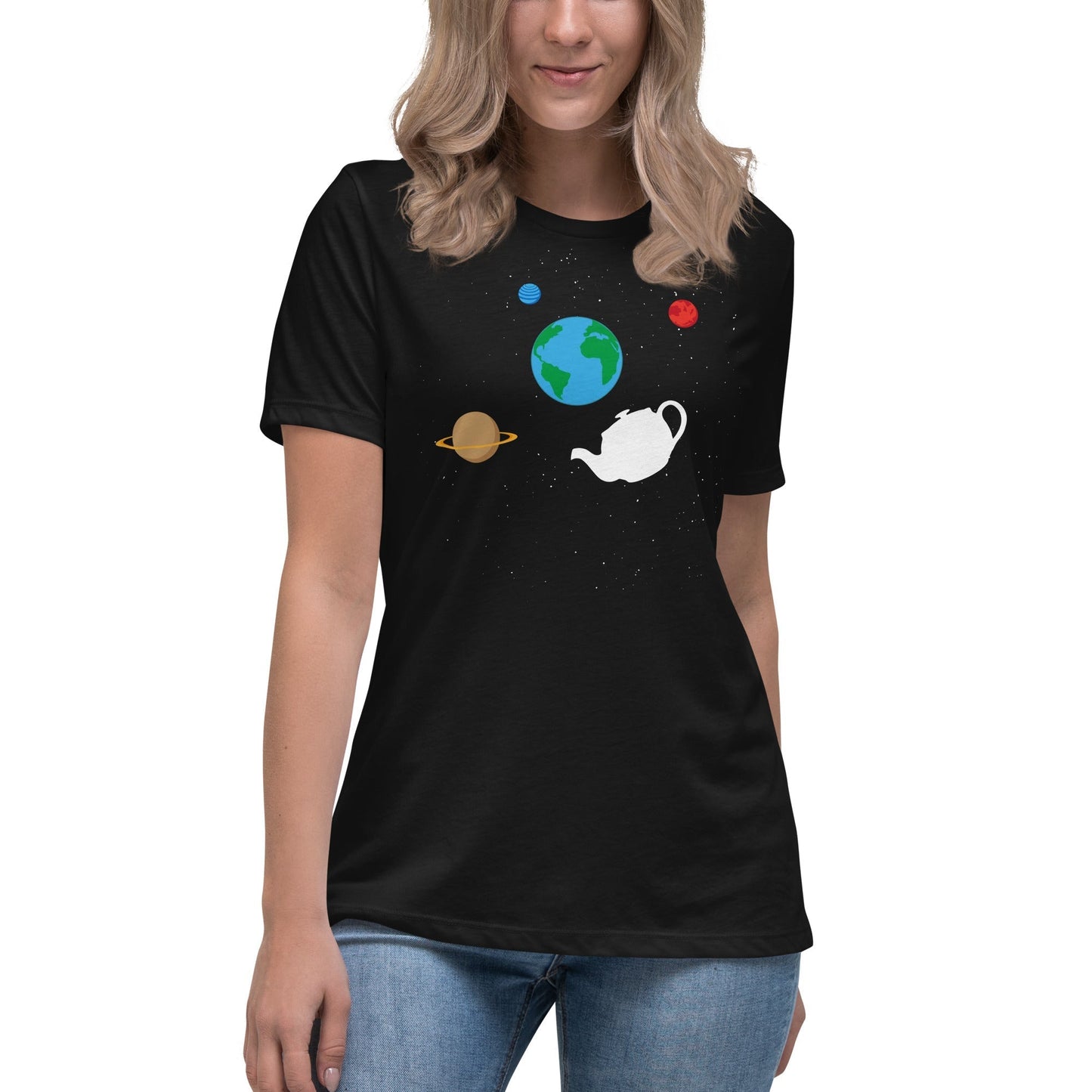 Russell's Teapot Floating in Space - Women's T-Shirt